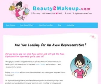 Beauty2Makeup.com(Independent Avon Representative Dianne Hernandez) Screenshot