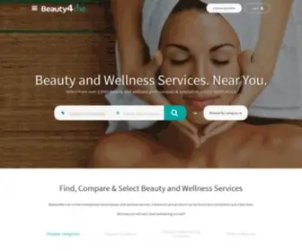 Beauty4ME.co.za(Find beauty and wellness services in South Africa) Screenshot