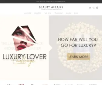 Beautyaffairs.com.au(Australian Online Beauty Store) Screenshot