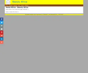 Beautyafrica.com(Home Africa) Screenshot