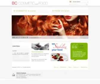 Beautyandcosmetic.eu(BC COSMETIC & FOOD) Screenshot