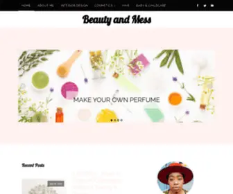 Beautyandmess.com(DIY Skincare) Screenshot