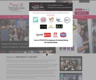 Beautyandspaexpo.com(Beauty & SPA Expo India) Screenshot