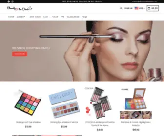 Beautyandthedeals.com(Find the best deals on professional makeup tools and supplies) Screenshot