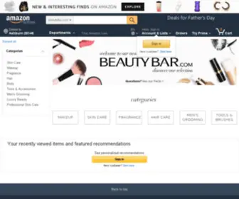 Beautybar.com(Beauty Products from Luxury Brands) Screenshot