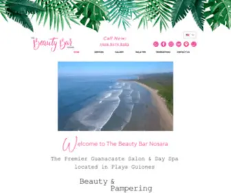 Beautybarnosara.com(The Beauty Bar Nosara) Screenshot