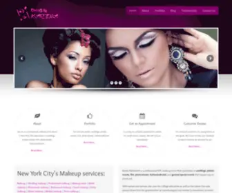 Beautybykarina.com(NYC Makeup artist Brooklyn) Screenshot