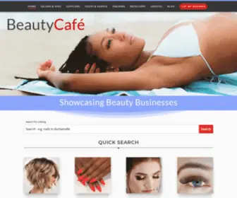 Beautycafe.co.za(The original Beauty Café) Screenshot