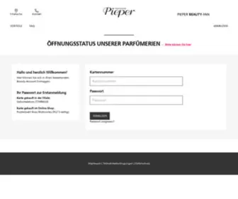 Beautycard-Pieper.de(Die Pieper Beauty Card) Screenshot