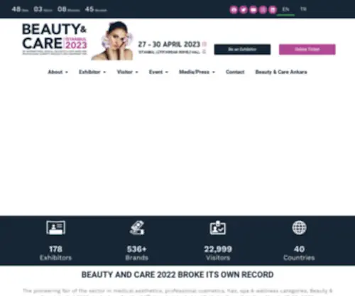Beautycareexpo.com(Beauty&Care 2020) Screenshot