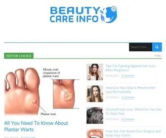 Beautycareinfo.com(Beauty Care Info) Screenshot