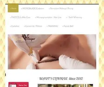 Beautycliniquesanantonio.com(The Best Permanent Makeup In San Antonio TX) Screenshot