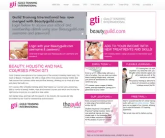 Beautyguildtraining.com(Guild Training International) Screenshot
