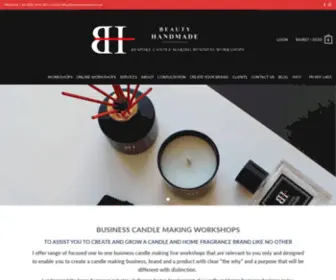 Beautyhandmade.co.uk(Business Candle Making Workshops & Online Courses) Screenshot