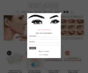 Beautyinaboxshop.com(BEAUTY IN A BOX) Screenshot