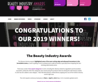 Beautyindustryawards.com(Beauty Industry Awards) Screenshot