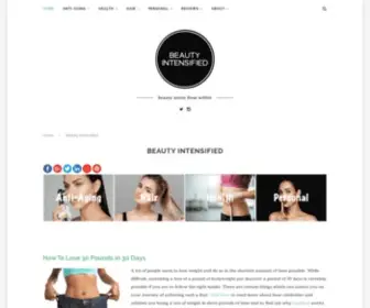 Beautyintensified.com(Beauty Intensified) Screenshot