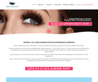 Beautylashbond.com.au(Eyelash Extensions Preston) Screenshot