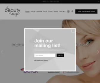 Beautyloungecarmel.com(The Beauty Lounge) Screenshot