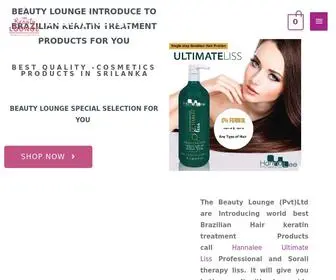 Beautyloungelk.com(The Beauty Lounge) Screenshot