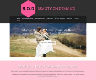 Beautyondemand.co.nz(Beauty On Demand) Screenshot