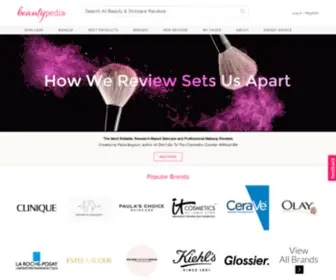 Beautypedia.com(Expert Skin Care Brands & Makeup Reviews) Screenshot
