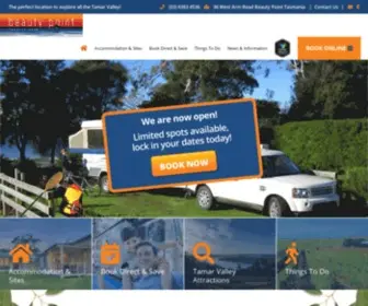 Beautypointtouristpark.com.au(Tamar Valley Accommodation & Campsites) Screenshot