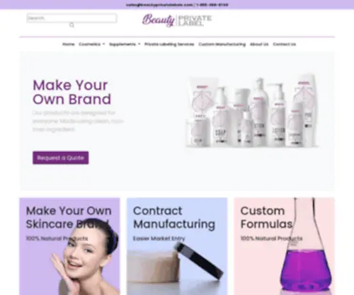Beautyprivatelabels.com(Beautyprivatelabels) Screenshot