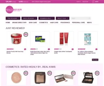 Beautyreview.co.nz(Beauty Product Reviews) Screenshot