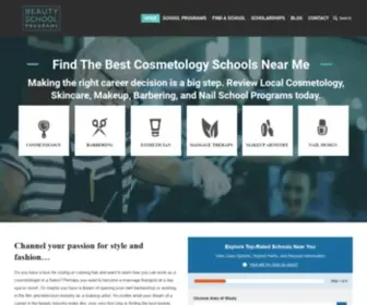 Beautyschoolprograms.com(Best Cosmetology Schools Near Me) Screenshot