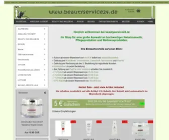 Beautyservice24.de(Kosmetik,Naturkosmetik,Angelika Teichert,CMD Kosmetik,Waldfussel Seifen) Screenshot