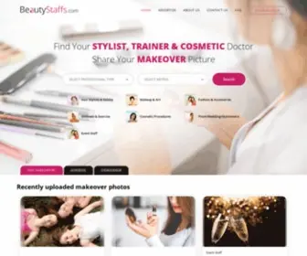 Beautystaffs.com(Find hair stylists) Screenshot