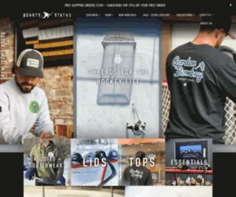 Beautystatushky.com(Premium apparel for the hockey life) Screenshot