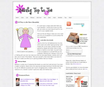 Beautytoptotoe.com(Beauty Tips and Tricks) Screenshot