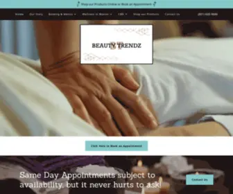 Beautytrendzsalon.biz(Beauty Trendz) Screenshot