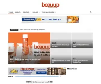 Beauup.com(Beauty Magazines & Cosmetic Products Review) Screenshot