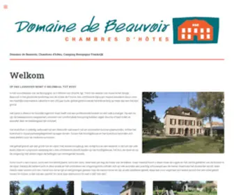 Beauvoir.nl(Domaine de Beauvoir) Screenshot