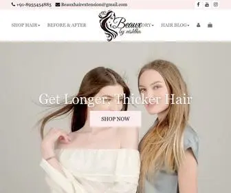 Beaux-Hair.com(Clip-In Hair Extensions) Screenshot