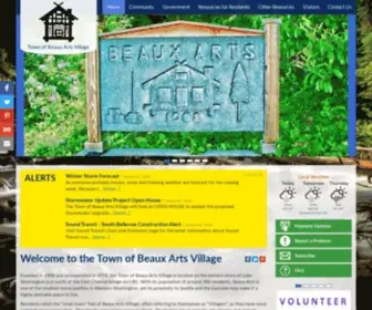 Beauxarts-WA.gov(Town of Beaux Arts Village) Screenshot