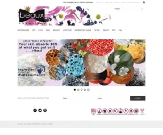 Beauxcosmetics.com(Beaux Cosmetics) Screenshot