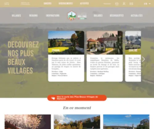 Beauxvillages.be(Les Plus Beaux Villages de Wallonie) Screenshot