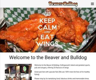 Beaverandbulldogcollingwood.com(Sports Pub and Wingery) Screenshot