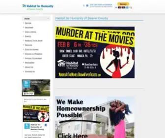 Beavercountyhabitat.org(Habitat for Humanity of Beaver County) Screenshot