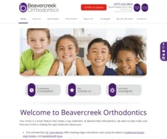 Beavercreekortho.com(Dr. Gina Domm of Beavercreek Orthodontics offers orthodontic treatment including Invisalign®) Screenshot