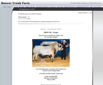 Beavercreekpiedmontese.com(Beaver Creek Farm Piedmontese Cattle) Screenshot