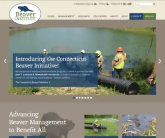 Beaverinstitute.org(Management, Research and Education) Screenshot