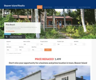 Beaverislandrealty.com(Beaver Island Real Estate and Vacation Rentals) Screenshot