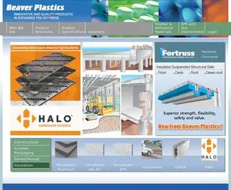 Beaverplastics.com(Expandable Polystyrene blocks Laminated Insulation & sheets custom eps packaging) Screenshot