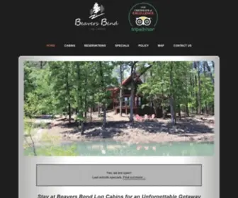 Beaversbendlogcabins.com(Beavers Bend Log Cabins) Screenshot