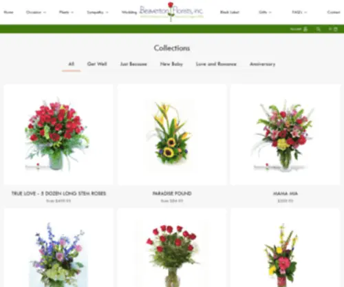 Beavertonflorists.com(Beaverton Florists) Screenshot